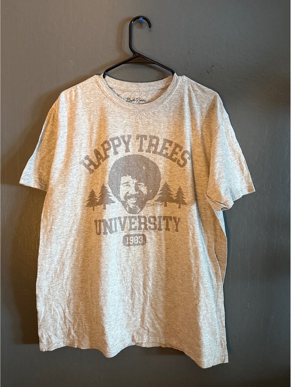 Bob Ross Happy Trees University Graphic T-Shirt XL